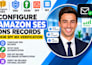 configure amazon ses dns records dkim spf mx verification